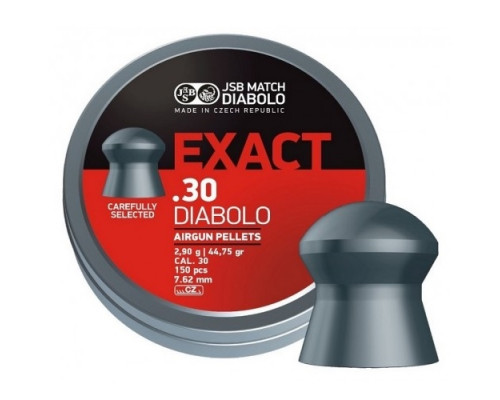 Пули JSB Exact Diabolo 7,62 мм, 2,9 грамм, 150 штук